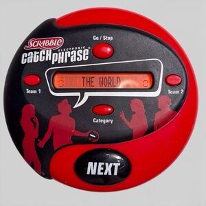 Hasbro Scrabble Electronic Catch Phrase Handheld Electronic Game TESTED